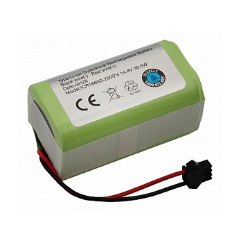 Аккумулятор (батарея) INR18650 M26-4S1P для пылесоса Deebot, Eufy RoboVac, Tesvor X500, 38.5Wh, 2600мАч, 14.8В