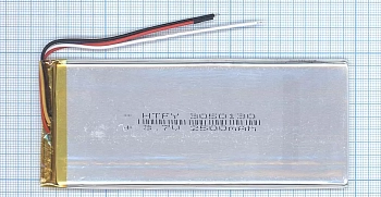 Аккумуляторная батарея Li-Pol (3x50x130мм), 3pin, 3.7В, 2500мАч