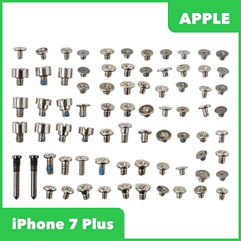 Винты (полный набор + 2 нижних винта) для Apple iPhone 7 Plus
