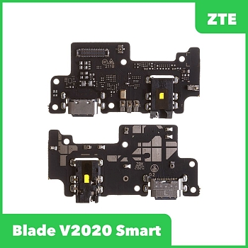 Системный разъем (разъем зарядки) для ZTE Blade V2020 Smart, разъем гарнитуры, микрофон