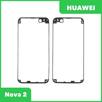 Рамка дисплея (средняя часть) для Huawei Nova 2, черная