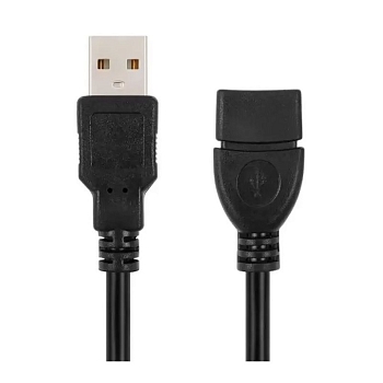 Удлинитель CAB43 USB 2.0 (M) - USB 2.0 (F) 1.5м, черный (Vixion)
