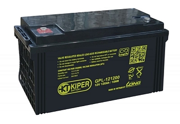 Аккумуляторная батарея Kiper GPL-121200, 12В, 120Ач