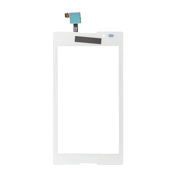 Сенсорное стекло (тачскрин) для Sony Xperia C (C2304), белый