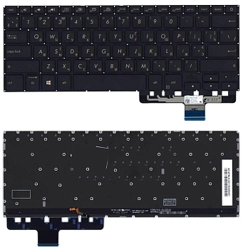 Клавиатура для ноутбука Asus ZenBook Pro UX450F, черная с подсветкой