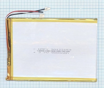 Аккумуляторная батарея Li-Pol (3x122x153мм), 3pin, 3.7В, 9000мАч