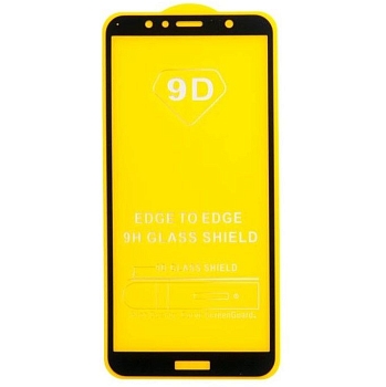 Защитное стекло 3D, 5D, 9D для Huawei Honor 7A, черный (без упаковки)