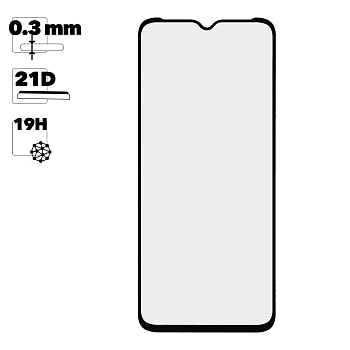 Защитное стекло для Samsung Galaxy A70 2019 (A705F) Full Glue Original Glass 21D 0, 3 мм (оранжевая подложка)