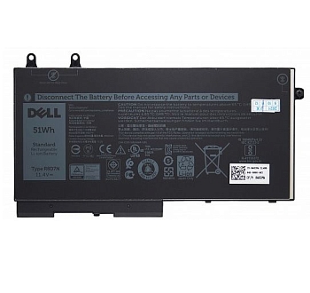 Аккумулятор (батарея) R8D7N для ноутбука Dell Latitude 5400, 5500, Precision 3540, 3550, Inspiron 7590, 4255мАч, 11.4В, (оригинал)