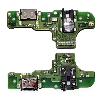 Системный разъем (разъем зарядки) для Samsung A207F Galaxy A20s Ver.M14, разъем гарнитуры и микрофон (100% components)