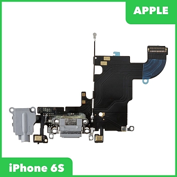 Разъем зарядки для телефона Apple iPhone 6S с разъемом гарнитуры c микрофоном