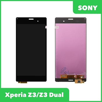 LCD дисплей для Sony Xperia Z3, Z3 Dual D6603, D6633, D6653, L55T в сборе с тачскрином (черный)