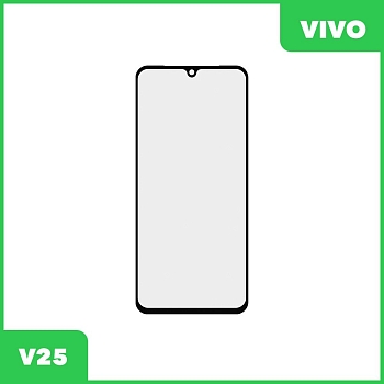 Стекло + OCA пленка для переклейки Vivo V25 (черный)