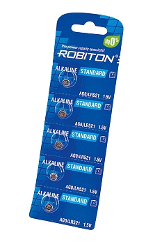 Батарейка (элемент питания) Robiton Standard R-AG0-0-BL5 AG0 (0% Hg) BL5, 1 штука