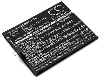 Аккумулятор CameronSino CS-BQX510SL BQ 3200 для телефона BQ Aquaris X5 Plus, 3.85В, 3100мАч, 11.94Wh