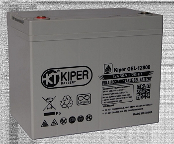 Аккумуляторная батарея Kiper GEL-12800, 12В, 80Ач