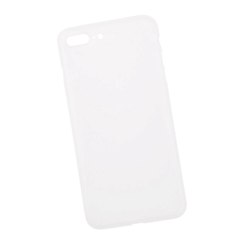 Защитная крышка для Apple iPhone 8 Plus, 7 Plus (5.5") матовый пластик 0, 4 мм, белая (упаковка пакетик)