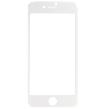 Защитное стекло для iPhone 7, 8 (4,7 дюйма) 5D, 10D, 11D (белый) тех.пак.