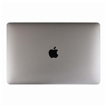 Матрица в сборе (верхняя крышка) для Apple Macbook Air 13" A1932 (2018) «Серый космос» (Уценка: Царапина на стекле)
