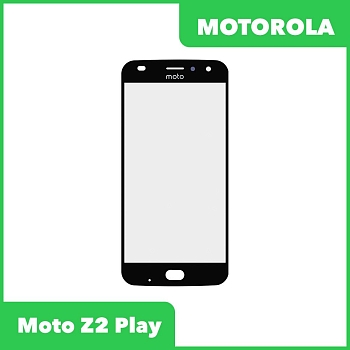 Стекло + OCA пленка для переклейки Motorola Moto Z2 Play, черный