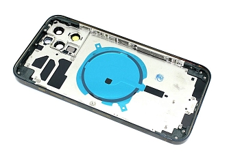 Задняя крышка (корпус) в сборе с рамкой для Apple iPhone 12 Pro Max, blue