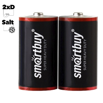 Батарейка солевая Smartbuy R20 2шт в пленке