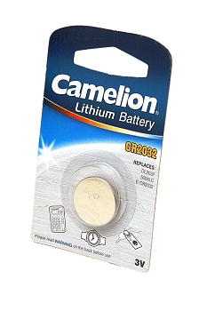 Батарейка (элемент питания) Camelion CR2032-BP1 CR2032 BL1, 1 штука