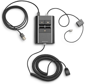 Адаптер для подключения QD гарнитур к телефону и ПК Plantronics MDA524 USB-C
