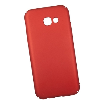 Защитная крышка для Samsung Galaxy A5 2017 (A520F) "LP" ультратонкая Soft Touch, красная (европакет)