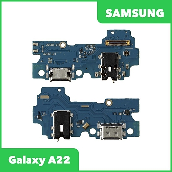 Разъем зарядки для телефона Samsung Galaxy A22 (A225F), микрофон