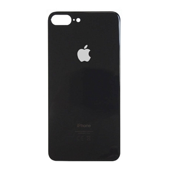 Задняя крышка (стекло) для iPhone 8 Plus (черная)