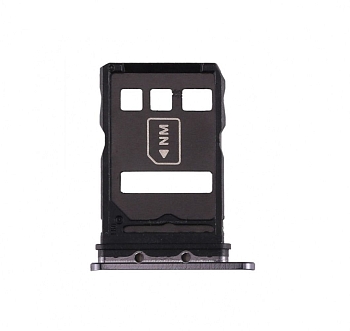 Держатель (лоток) SIM-карты для Huawei P40, P40 Pro, черный