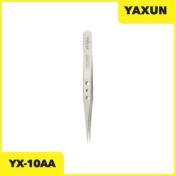 Пинцет YAXUN YX-10AA (прямой, тонкий 12см)