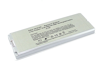 Аккумулятор (батарея) для ноутбука Apple MacBook A1185, 55Вт, 5030мАч, 10.95В, белый (OEM)
