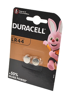 Батарейка (элемент питания) Duracell LR44 BL2, 1 штука