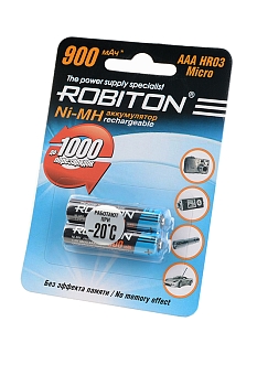 Аккумулятор Robiton 900MHAAA-2 BL2, 1 штука