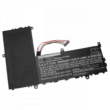 Аккумулятор (батарея) для ноутбука Asus EeeBook X205T, X205TA, F205TA, (C21N1414), 4840мАч, 7.6В (оригинал)