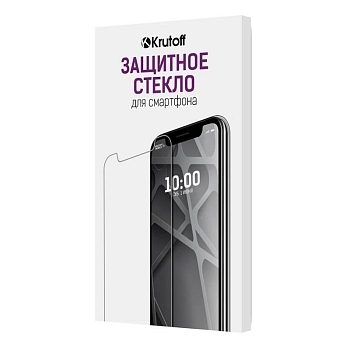 Защитное стекло Full Glue Premium Krutoff для Huawei Y9 2019, черный