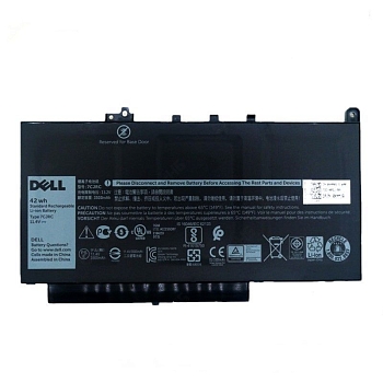 Аккумулятор (батарея) 7CJRC для ноутбука Dell Latitude 12 E7270, 12 E7470, 3500мАч, 11.4В (оригинал)