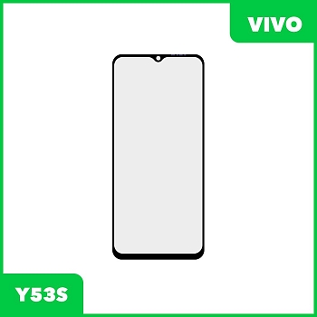 Стекло для переклейки дисплея Vivo Y53S, черный