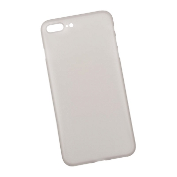 Защитная крышка для Apple iPhone 8 Plus, 7 Plus (5.5") матовый пластик 0, 4 мм, серая (упаковка пакетик)