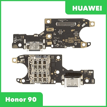 Разъем зарядки для телефона Huawei Honor 90 (REA-NX9), микрофон