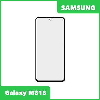 Стекло + OCA пленка для переклейки Samsung Galaxy M31s (M317F), черный