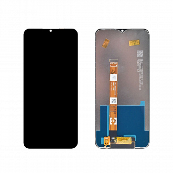 Дисплей Realme C25, C25s, Oppo A56, A54s, Narzo 50A +тачскрин (черный)