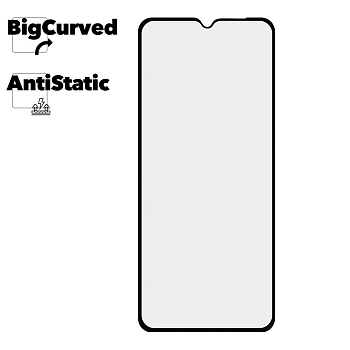 Защитное стекло для Xiaomi Redmi 12C Super max Anti-static big curved glass