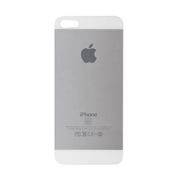 Защитное стекло 2, 5D для Apple iPhone 5, 5s, 5sE Имитация задней части iPhone SE (серое) (OEM)