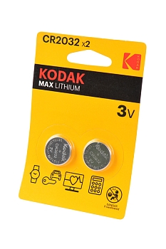 Батарейка (элемент питания) Kodak Max Lithium CR2032 BL2, 1 штука