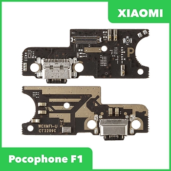 Системный разъем (разъем зарядки) для Xiaomi Pocophone F1 c микрофоном