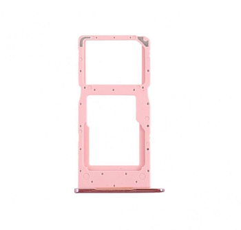Держатель (лоток) SIM-карты для Huawei Honor 10 Lite, P Smart 2019, розовый
