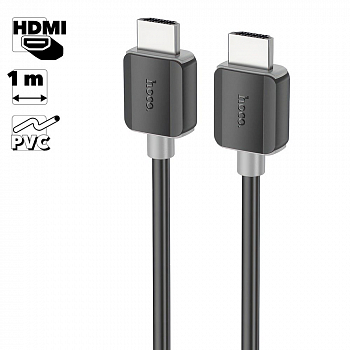 HDMI кабель HOCO US08 1.0м, 4K video, PVC (черный)